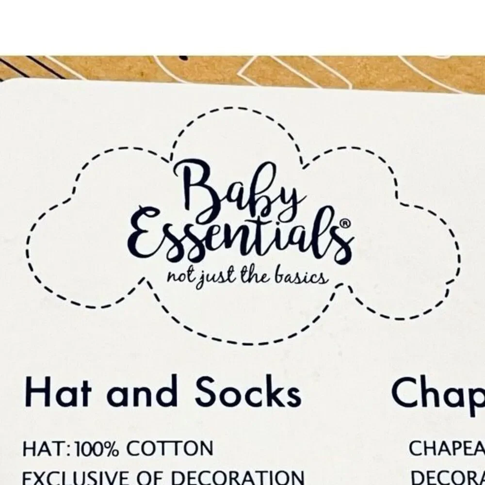 NWT 3Pc Baby Girl 0/6 months White Pink My 1st Thanksgiving ears hat & socks Set